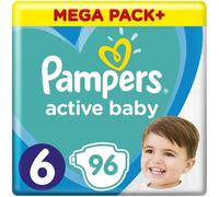 PAMPERS Active Baby Couches jetables 6 (13-18 kg) 96 pcs - MEGA PACK