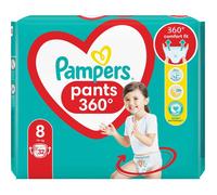 Pampers Lot de 32 couches de taille 8 (19 + kg) avec pochette anti-fuites