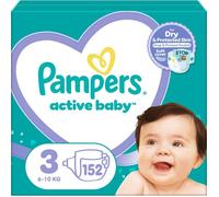 PAMPERS Active Baby taille 3 (152 pieces) - paquet mensuel