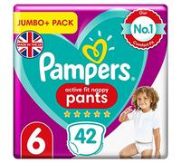 Pampers Active Fit Lot de 42 culottes à couches Taille 6
