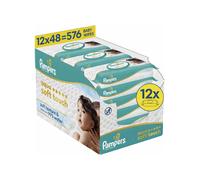 PAMPERS AQUA SOFT TOUCH LINGETTES 12X48 576 LINGETTES