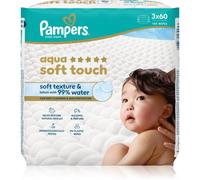 Pampers Aqua Soft Touch lingettes nettoyantes pour enfant 3x60 pcs