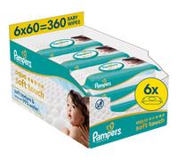 Pampers Aqua Soft Touch lingettes nettoyantes pour enfant 6x60 pcs