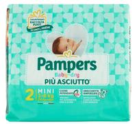 Pampers Baby-Dry 2 3-6 KG. 24 Pièces Couches Fabriquées En Italie