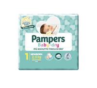 Pampers Baby Dry Couches Nouveau-Né Taille 1 (2-5 Kg) Offre 4 Paquets de 24