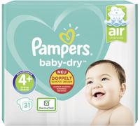 Pampers Baby Dry Couches Taille 4 Plus 10 À 15 Kg Contenu 31 Pièces