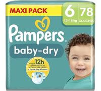 Pampers Couches Baby-Dry Maxi Pack Taille 6 (13-18 kg) - 78 couches