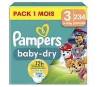 Pampers Baby-Dry La Pat¿Patrouille Taille 3, 234 Couches 6-10kg Multicolore