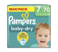 PAMPERS Baby Dry Maxi Couches-culottes taille 7 - 70 pièces