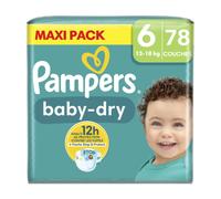 PAMPERS Baby-Dry Maxi Pack Taille 6 (13-18 kg) - 78 couches