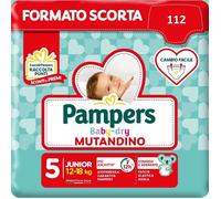 Pampers Baby Dry Mutandino Taille 5 (12-18 Kg) Lot 104 Couches (4X26)