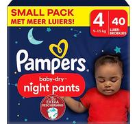Pampers - Baby Dry Night Pants - Taille 4 - Small Pack - 40 pièces - 9/15 KG