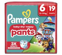 Pampers Baby-Dry Pants Paw Patrol, Taille 6, 19 couches-culottes