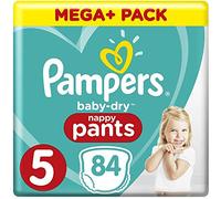 Pampers Baby-dry Pants Set de 84 Couches Facile à Changer Taille 5"/12-18 kg