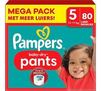 Pampers - Baby Dry Pants - Taille 5 - Mega Pack - 80 pièces - 12/17 KG