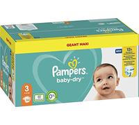 Pampers Baby-Dry Taille 3, 104 couches, jusqu'à 12 heures de protection complète contre les fuites, 6-10 kg