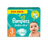 PAMPERS BABY-DRY TAILLE 3 143 COUCHES (6-10 KG)