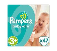 PAMPERS Baby-Dry Taille 3+ 6-10 kg x47 couches