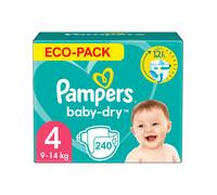 PAMPERS BABY-DRY TAILLE 4 240 COUCHES (9-14 KG)