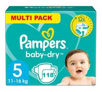 PAMPERS BABY-DRY TAILLE 5 118 COUCHES (11-16 KG)