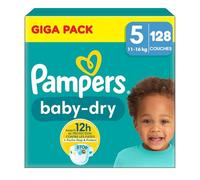Pampers Baby Dry taille 5 Mega Plus Pack, 128 pièces (Taille 5) | 128 pièces