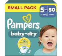 Pampers - Baby Dry - Taille 5+ - Petit Pack - 50 pièces - 12-17 kg