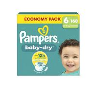 PAMPERS BABY-DRY TAILLE 6 168 COUCHES ECONOMY PACK 13-18 KG