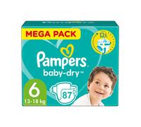 PAMPERS BABY-DRY TAILLE 6 87 COUCHES (13-18 KG)