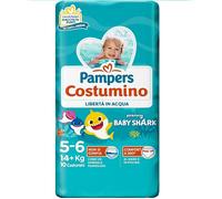Pampers Costumino Pantalon De Plage Taille 5-6 (10+ Kg) Paquet De 10 Pcs