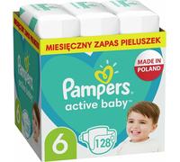 Pampers Couches Active Baby 6, 13-18kg, 128szt.