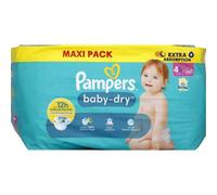 Pampers Couches Bebe Baby-Dry 10-15 kg Taille 4+ - Le pack de 94