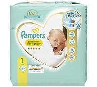 PAMPERS Couches bébé taille 1 : 2-5 kg premium protection - Le paquet de 22