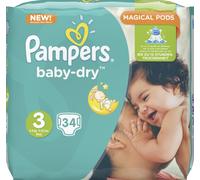 Pampers couches-culottes baby-dry taille 3 Midi 5-9 kg pack économique 38 pièces