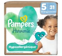Pampers Couches Harmonie T5 11-16 Kg 31 couches