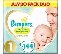 Pampers Couches pour Bébé Taille 1 - Pack de 2x72