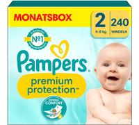 Pampers Couches Premium Protection New Baby Taille 2 Mini 4-8 Kg Pack Mensuel 1x240 Pièces