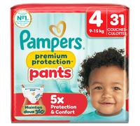 Pampers couches premium protection pants T4 9-15 kg 31 couches