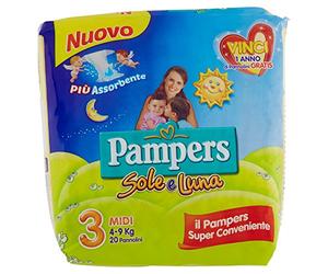 Pampers - Couches soleil et lune Taglia 3 (4-9 kg)