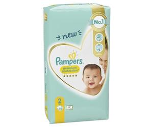 Pampers Couches, Taille 2 : 3-6 kg, Le paquet de 52