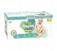 Pampers Couches Taille 2 (4-8 kg), Harmonies Couche, 96 Pièces, Protection De La Peau Douce et Ingrédients D'origine Végétale