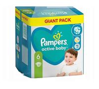 Pampers Couches Taille 6 (13-18kg), Active Bébé Couches, 56 Pièces, Protection Contre Les Fuites Toute La Journée
