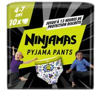 Pampers Ninjamas Pyjama Pants Garçon Sous-Vêtement Absorbant de Nuit 4-7 Ans 17-30kg 10 unités