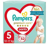 Pampers Diapers Taille 5 (11-16 kg), Soins Premium, 52 Pièces, Le Plus Doux Pour La Peau De Votre Petit, Facile À Mettre Diaper