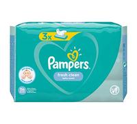 Pampers Fresh Clean 81688041 Lingettes humides pour bébé 52 pièces (Wet Baby Wipe, Sac en plastique, Girl/Boy, Turquoise, Blanc, Allemagne, 896,7 g)