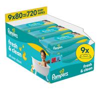 Pampers Fresh & Clean lingettes nettoyantes pour enfant 9x80 pcs