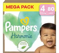 Pampers Harmonie Taille 4 80 Couches (9-14 kg) - Boîte 80 couches