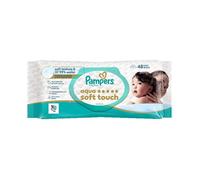 Pampers Harmonie Aqua 0% Plastique Lingettes pour Bébé 48 unités