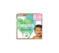 Pampers Harmonie Couches Bébé - Taille 4 - 9/14kg - Pack de 36 Couches