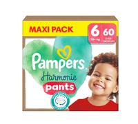 Pampers Harmonie Couches Taille 6, 60 Couches, 15kg+, Protection Douce De La Peau Avec 100% D’Absorption Pampers