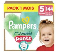 Pampers Harmonie Pants, Taille 5, 144 Couches-Culottes, 12-17kg, Protection Douce Pour La Peau Et Maintien Confortable 360°, Pack 1 Mois